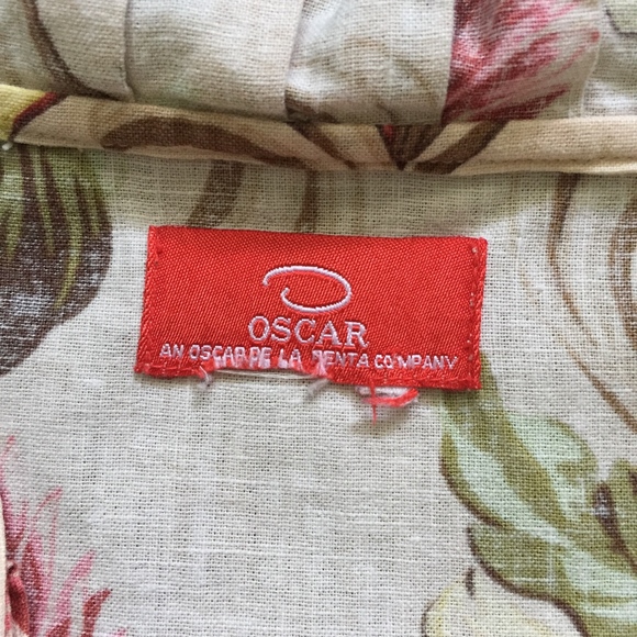 RARE! Vintage Oscar Oscar de la Renta Floral Top - Picture 2 of 8